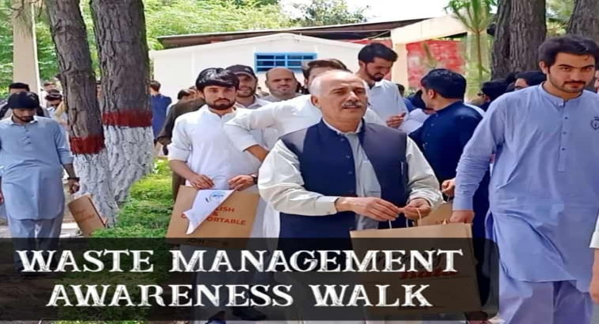 Waste Management Awareness Walk organized by Department of Journalism & Mass Communication,UoM in collaboration with Green Youth Movement Club,UoM & Kamyab Jawan Markaz